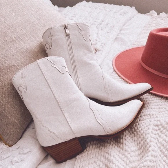 blank note cowboy cowgirl booties - Picture 1 of 7